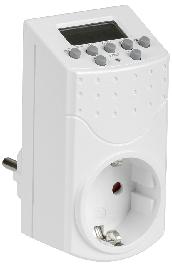 Розетка-таймер электронный РТЭ-1 1мин 7дн 140on/off 16А IP20 IEK
