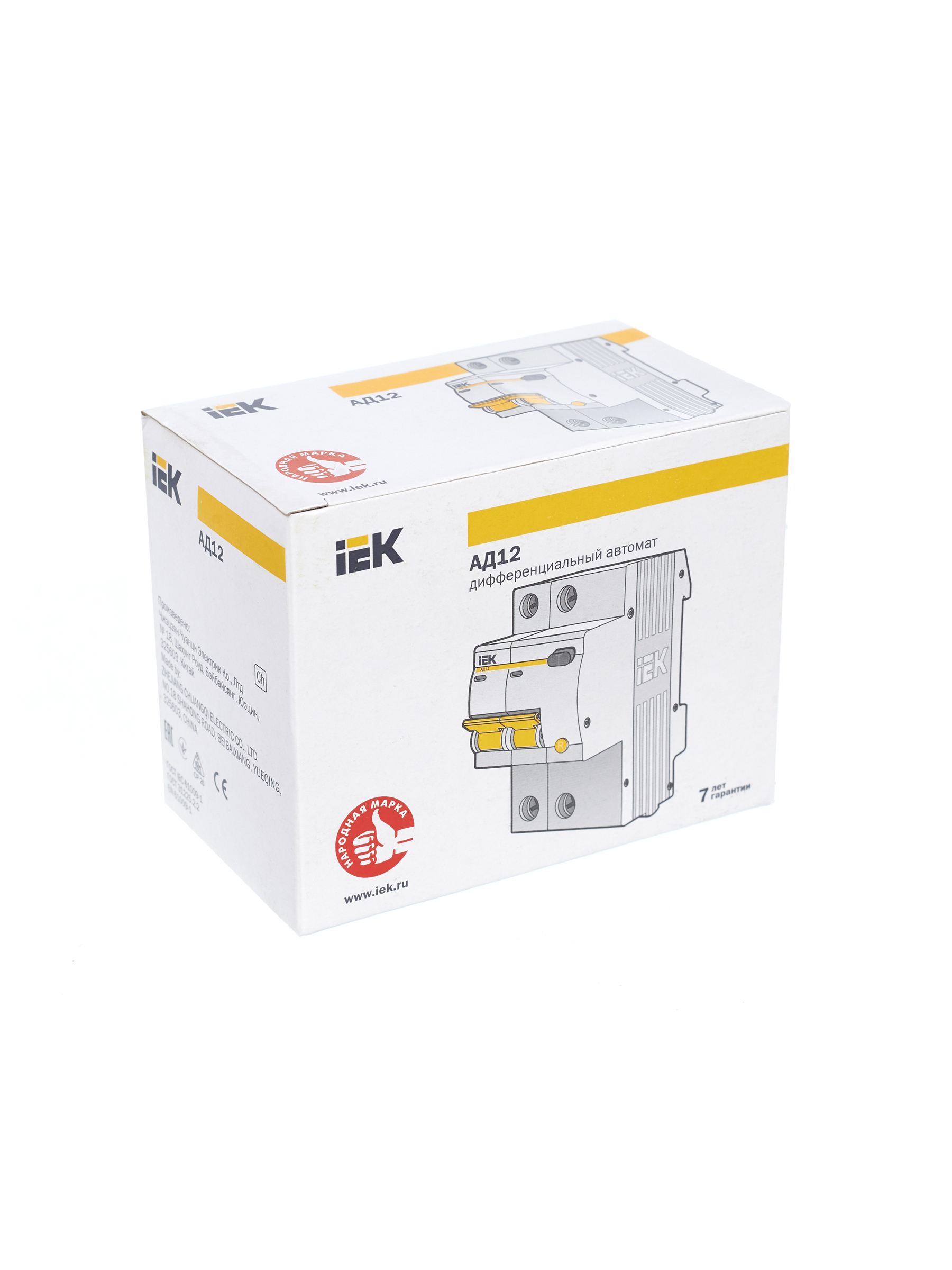 KARAT Дифференциальный автомат АД12 2P 25А 30мА тип AC IEK