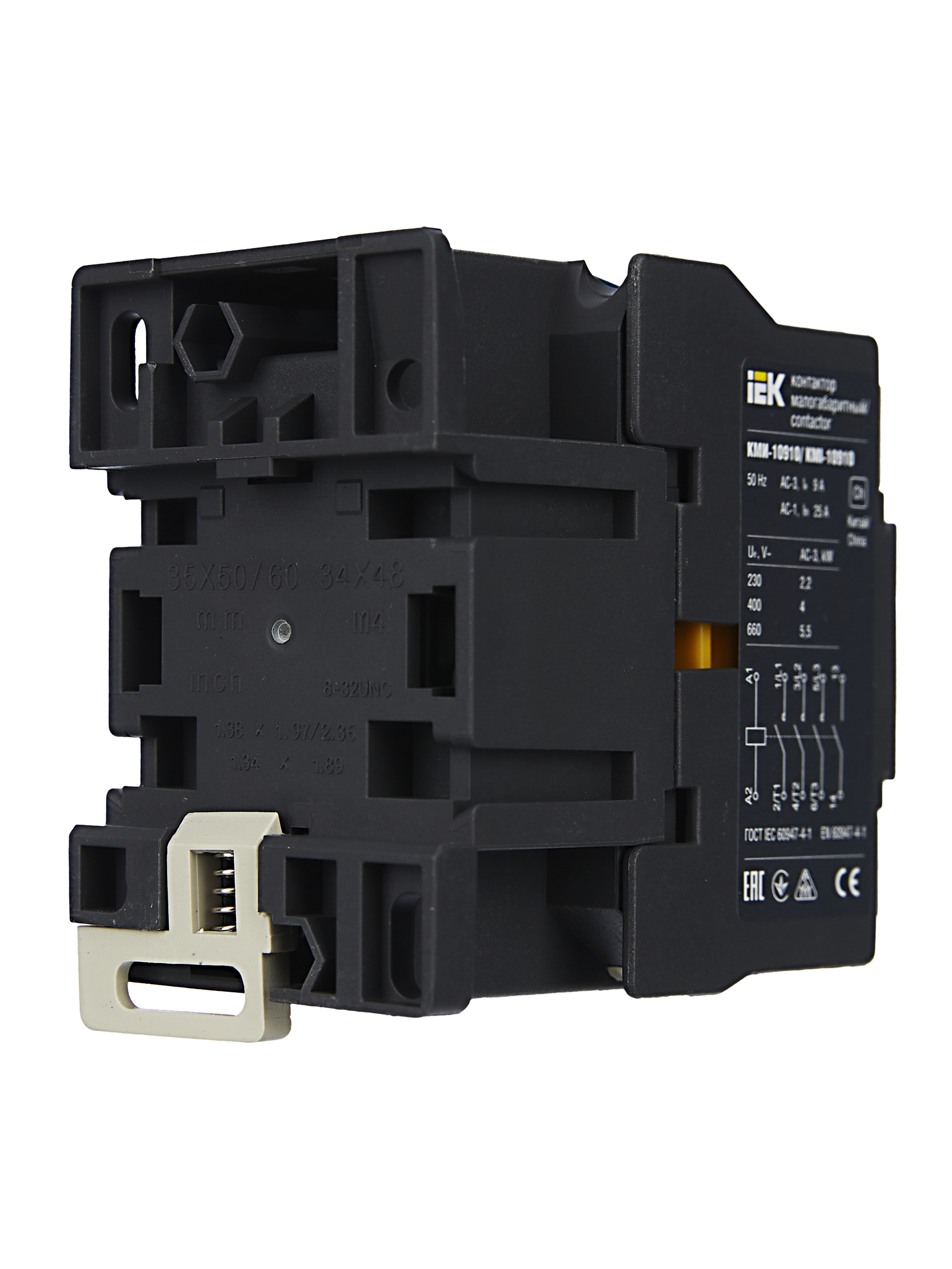 Контактор КМИ-10910 9А 230В/АС3 1NO IEK