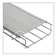 Верхняя продольная проволока немного выступает за габариты лотка, что позволяет использовать совмест