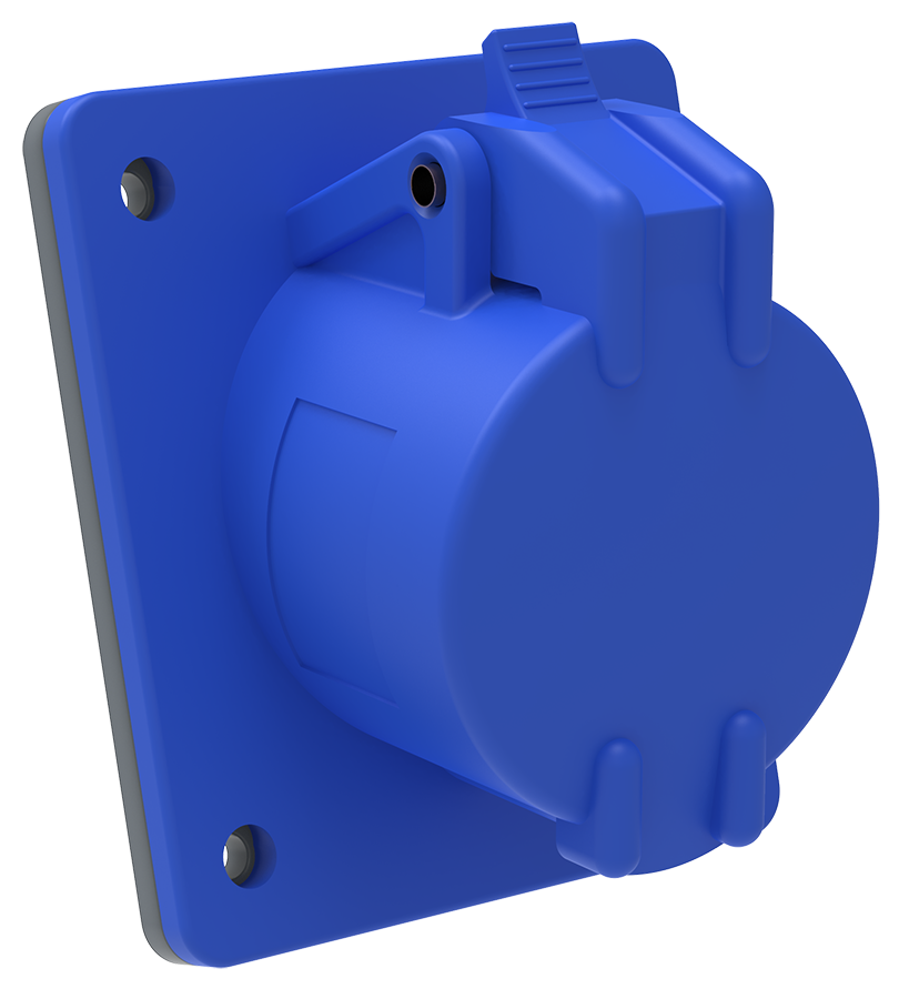 MAGNUM Розетка встраиваемая ССИ-413 16А-6ч/200-250В 2P+PE IP44 IEK