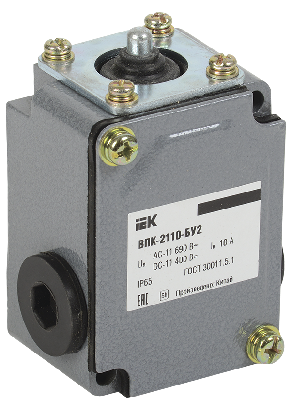 Выключатель концевой ВПК-2110-БУ2 толкатель IP65 IEK