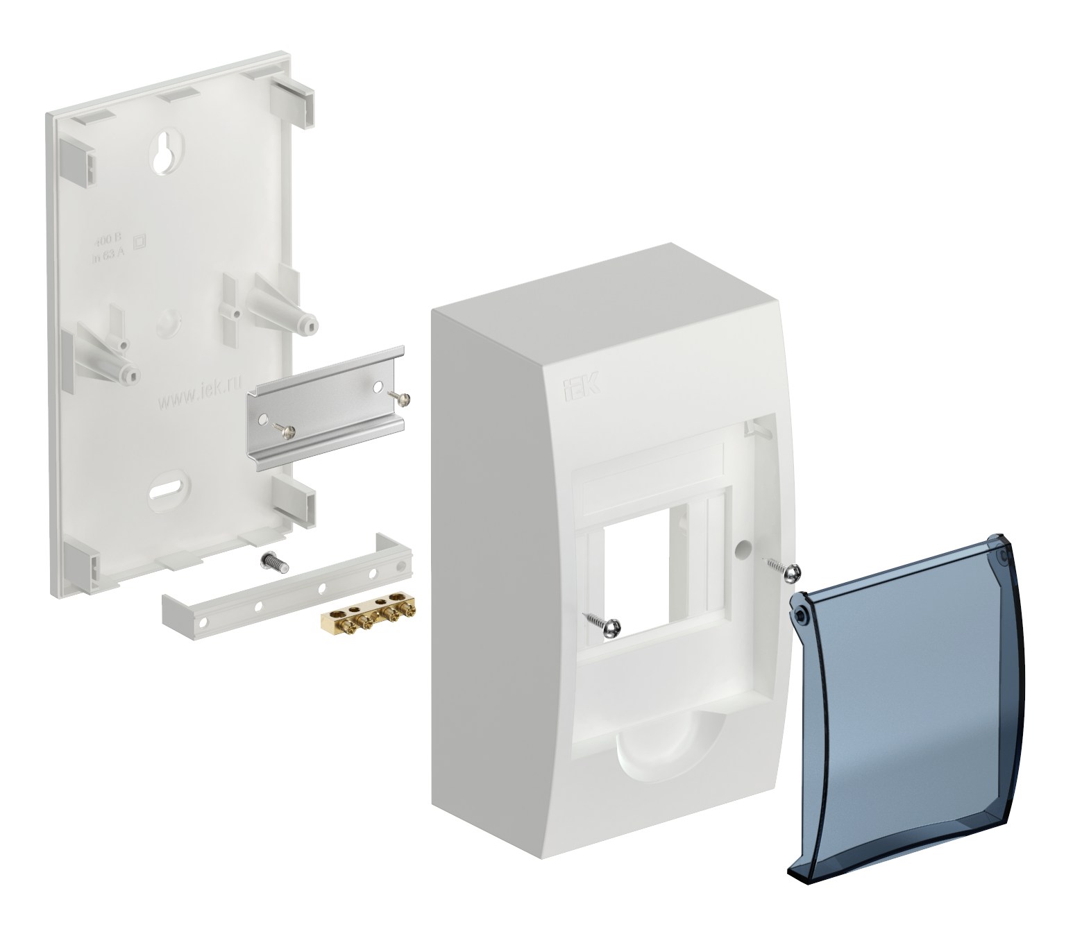 KREPTA 3 Корпус пластиковый ЩРН-П-4 IP41 белый IEK