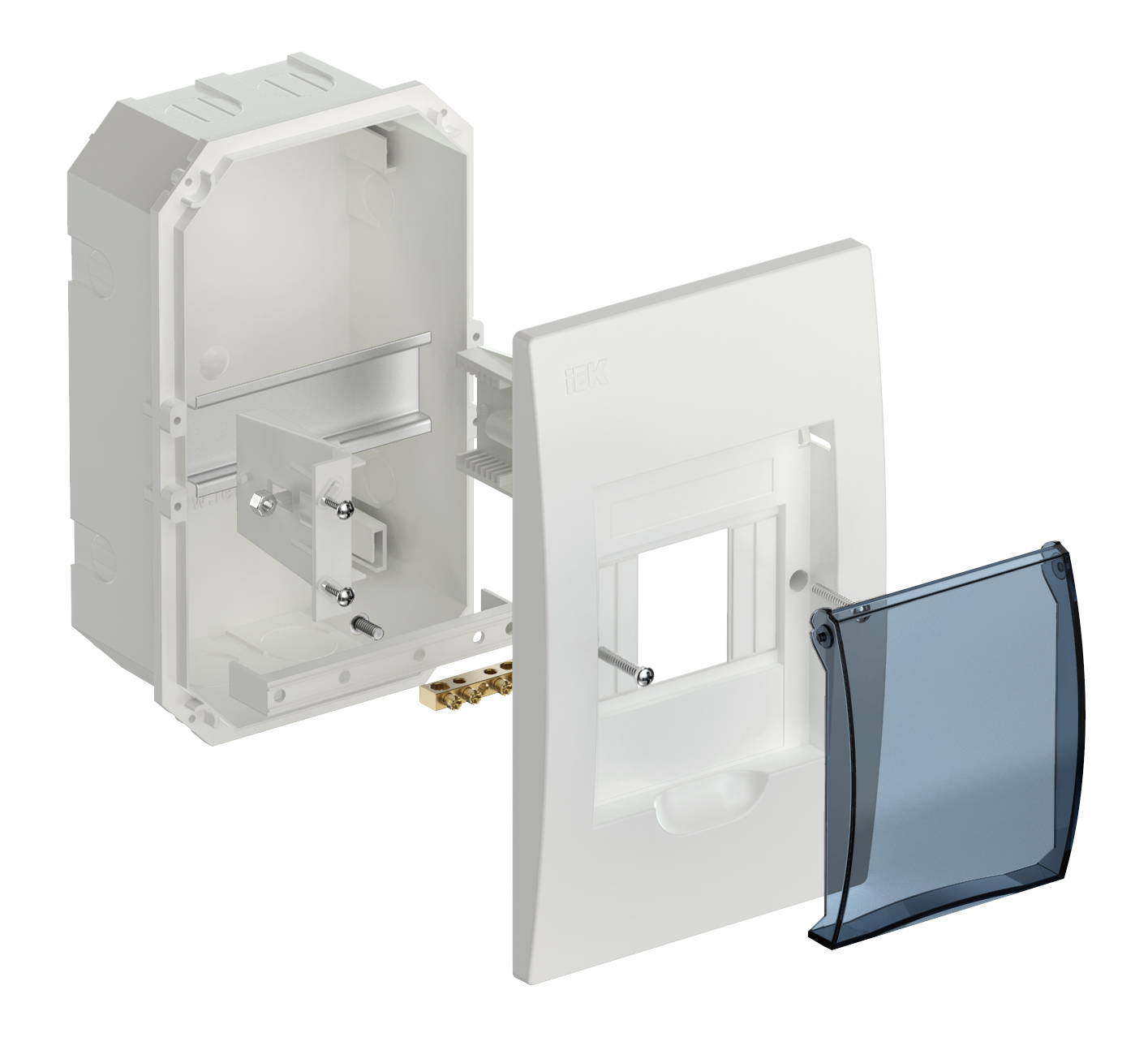 KREPTA 3 Корпус пластиковый ЩРВ-П-4 IP41 белый IEK