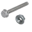 Для соединения профиля с кронштейном и скобой потолочной применяется болт со стопорным буртом М8x65 