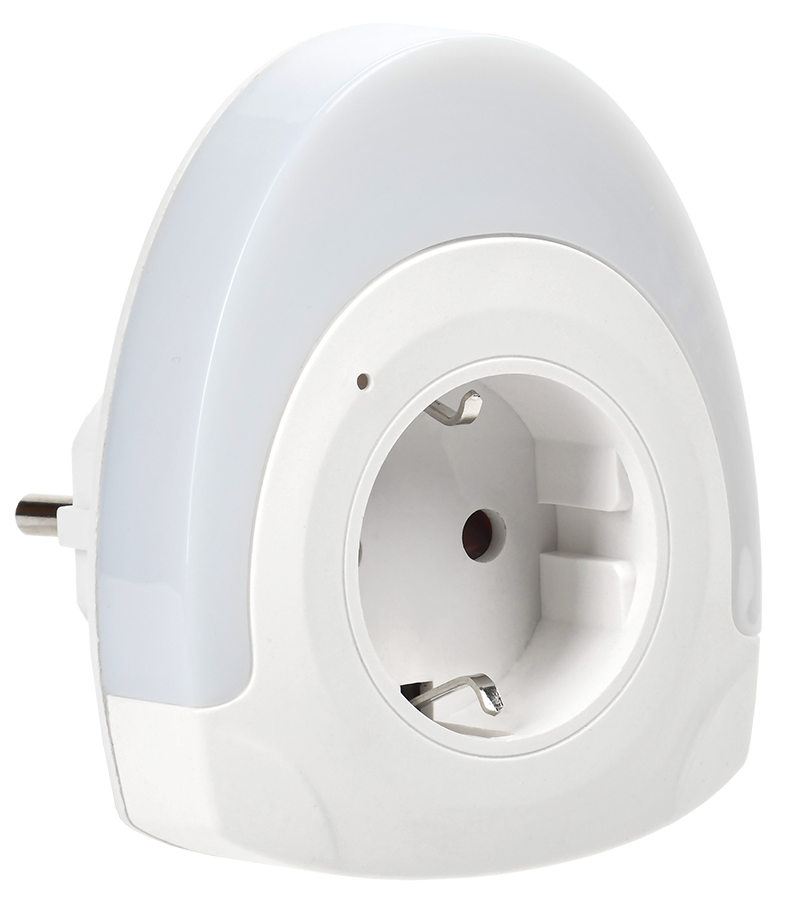 Светильник-ночник светодиодный 002 овал со свободной розеткой 220В IEK