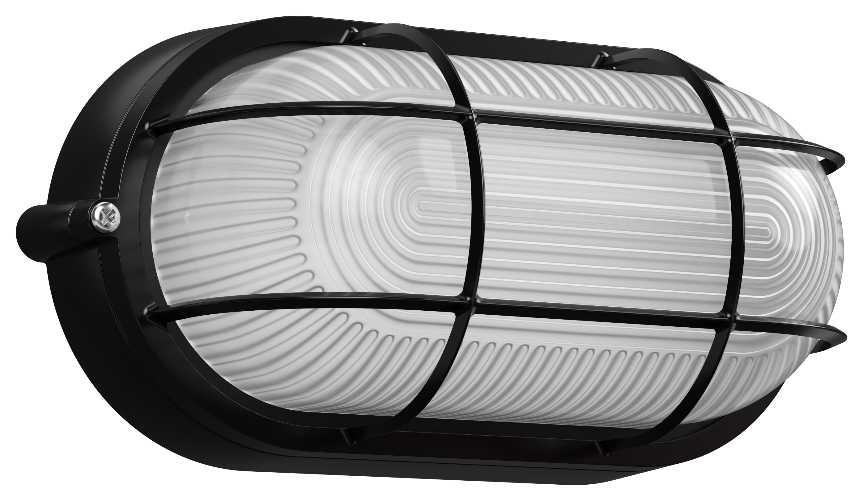 Светильник НПП1402 овал с решеткой 60Вт IP54 черный IEK