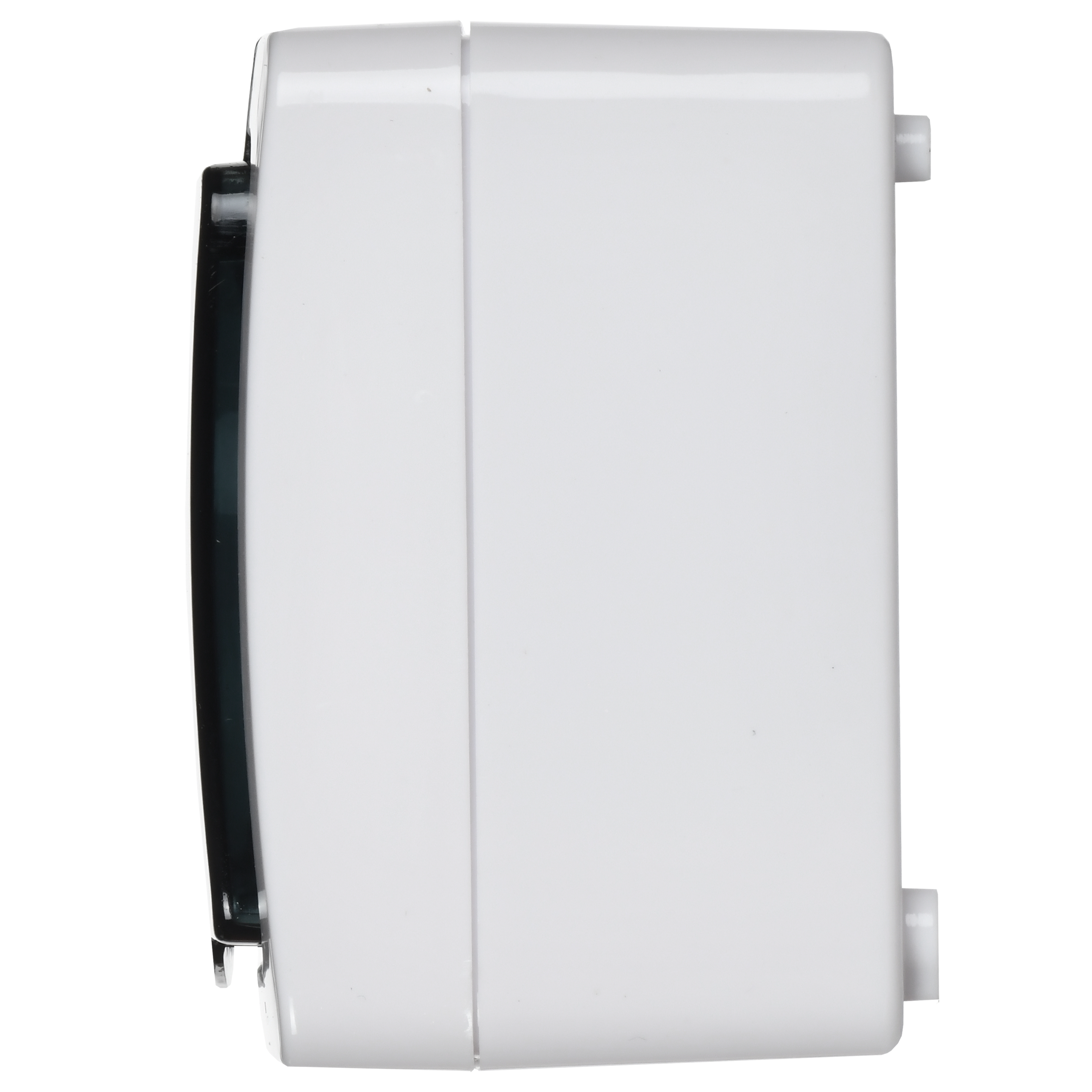 Блок горизонтальный для открытой установки БГб-22-31-ГПБд (Выключатель 1-клавишный + розетка 1-местная с заземляющим контактом) IP54 ГЕРМЕС PLUS (белый/дымчатый) IEK