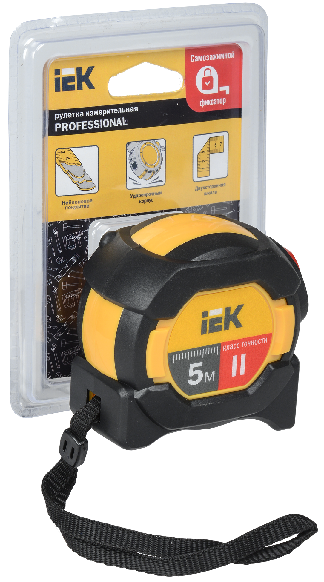 Рулетка измерительная PROFESSIONAL 5м IEK