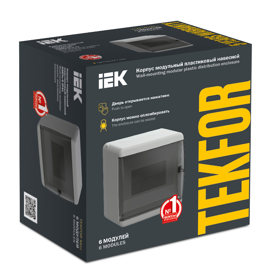 TEKFOR Mini Корпус пластиковый КМПн-6 IP41 белый IEK