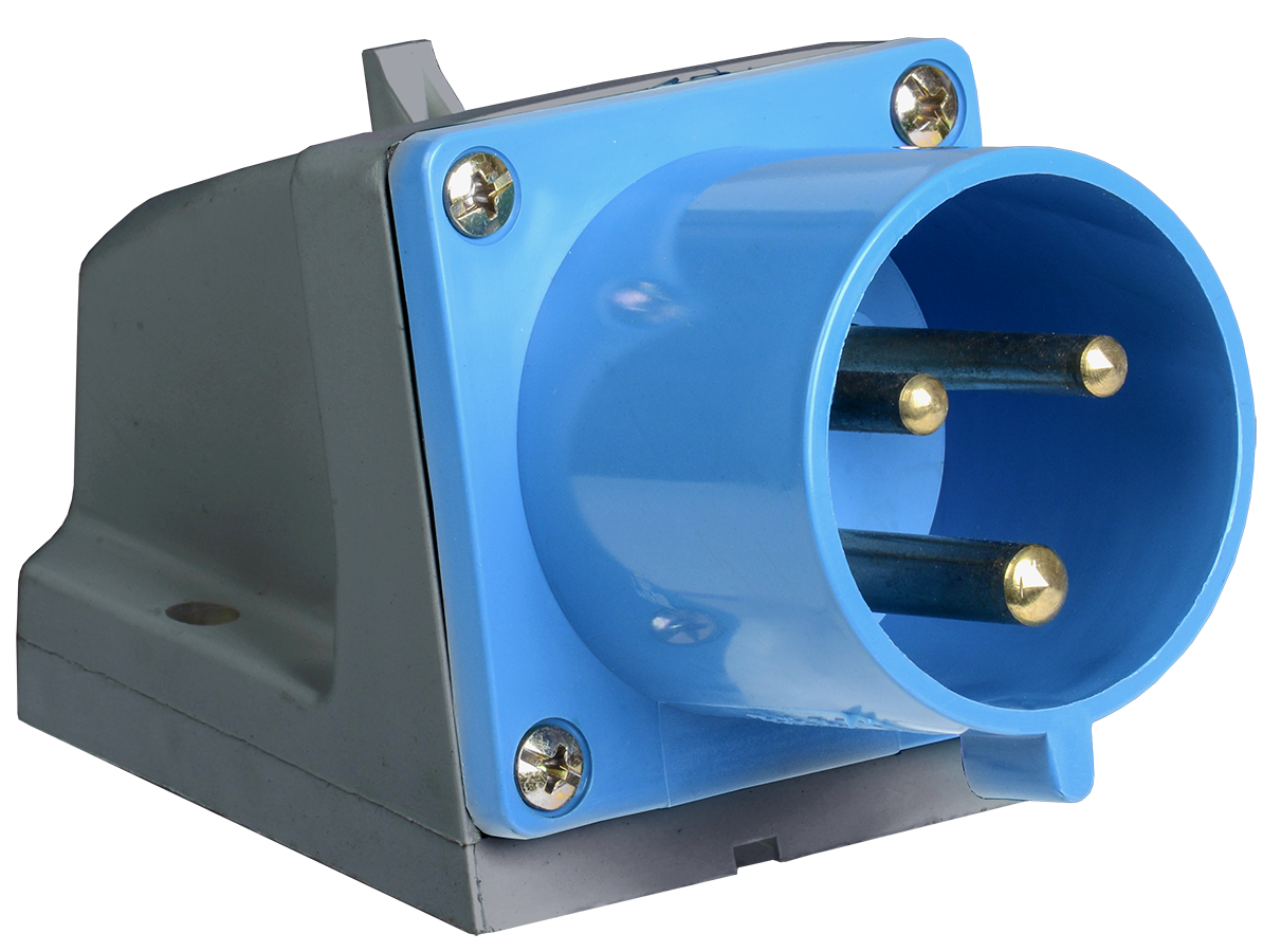 Вилка стационарная ССИ-523 2P+PE 32А 200-250В IP44 IEK