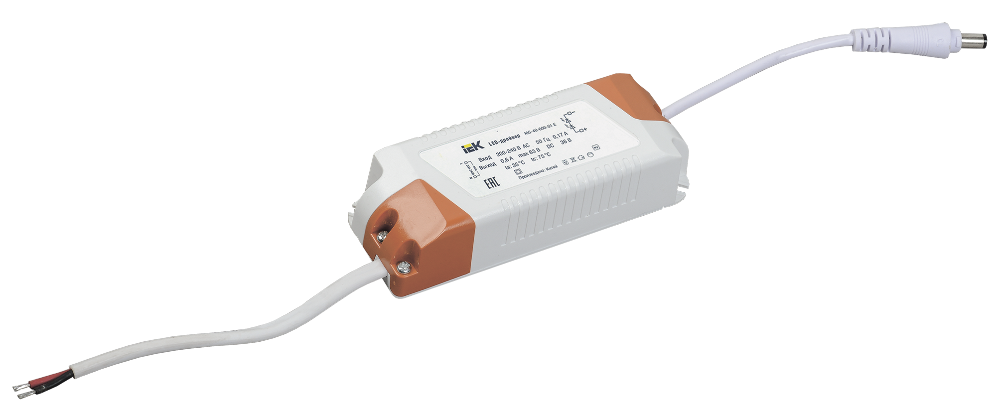 LED-драйвер MG-40-600-01 E для LED светильников 36Вт IEK