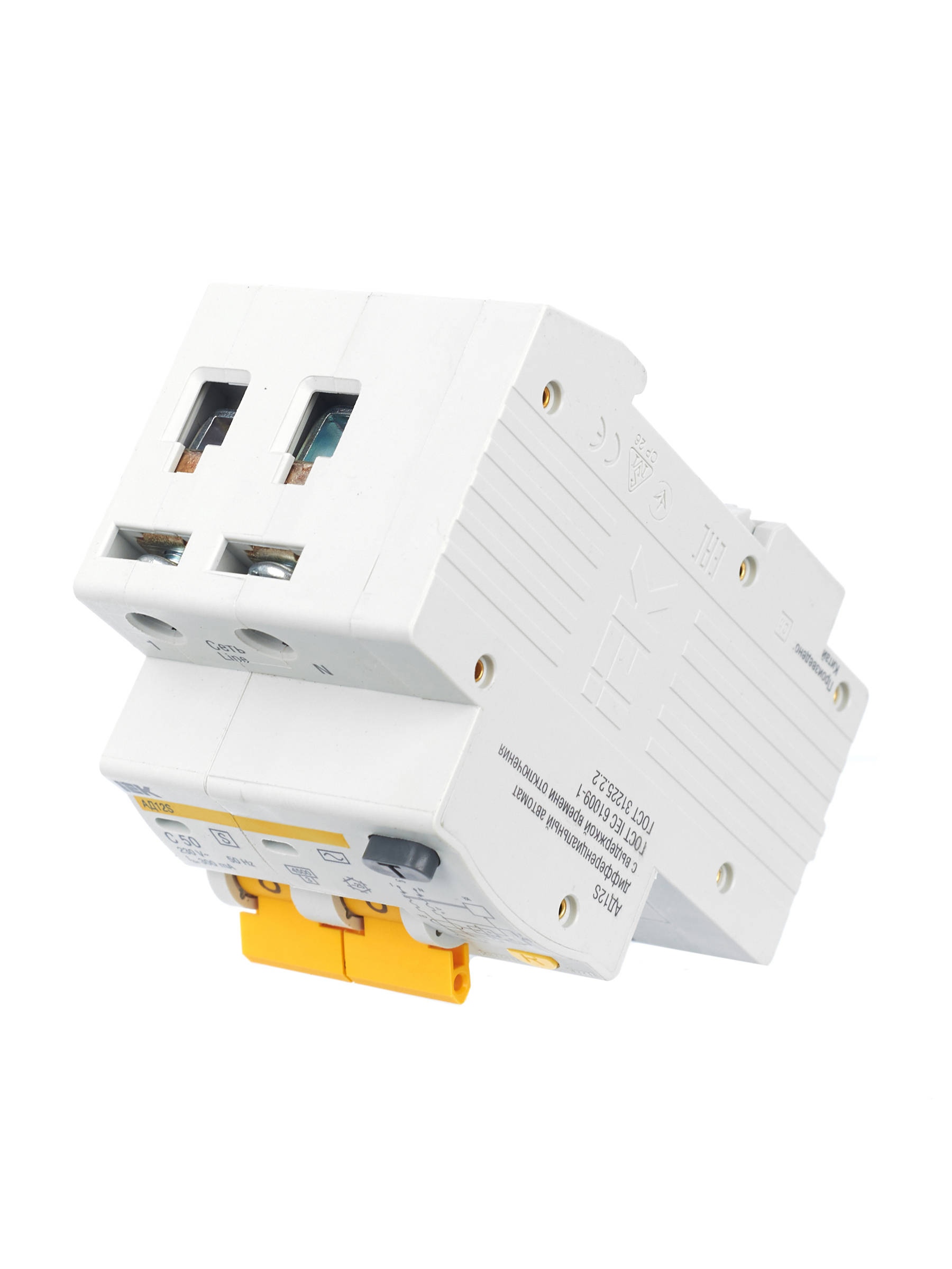 KARAT Дифференциальный автомат АД12S 2P 50А 300мА тип AC IEK