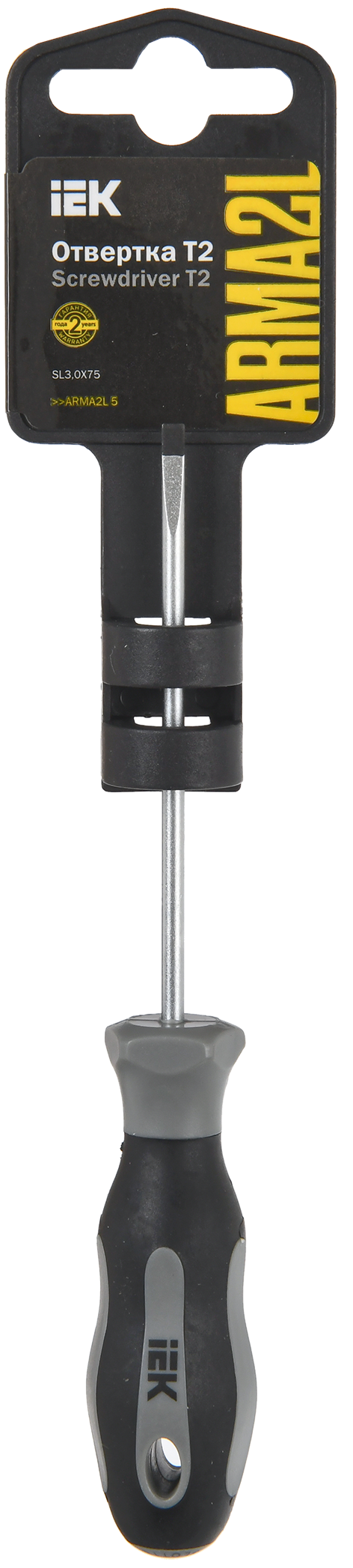 ARMA2L 5 Отвертка SL3,0х75 Т3 IEK