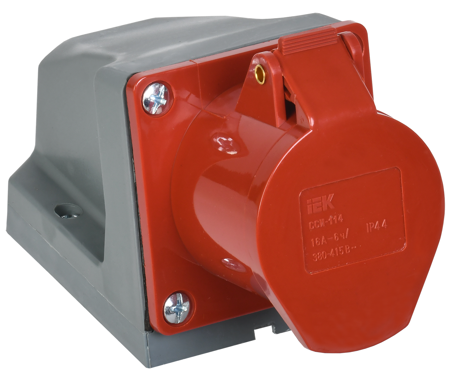 Розетка стационарная ССИ-114 3Р+РЕ 16А 380-415В IP44 IEK