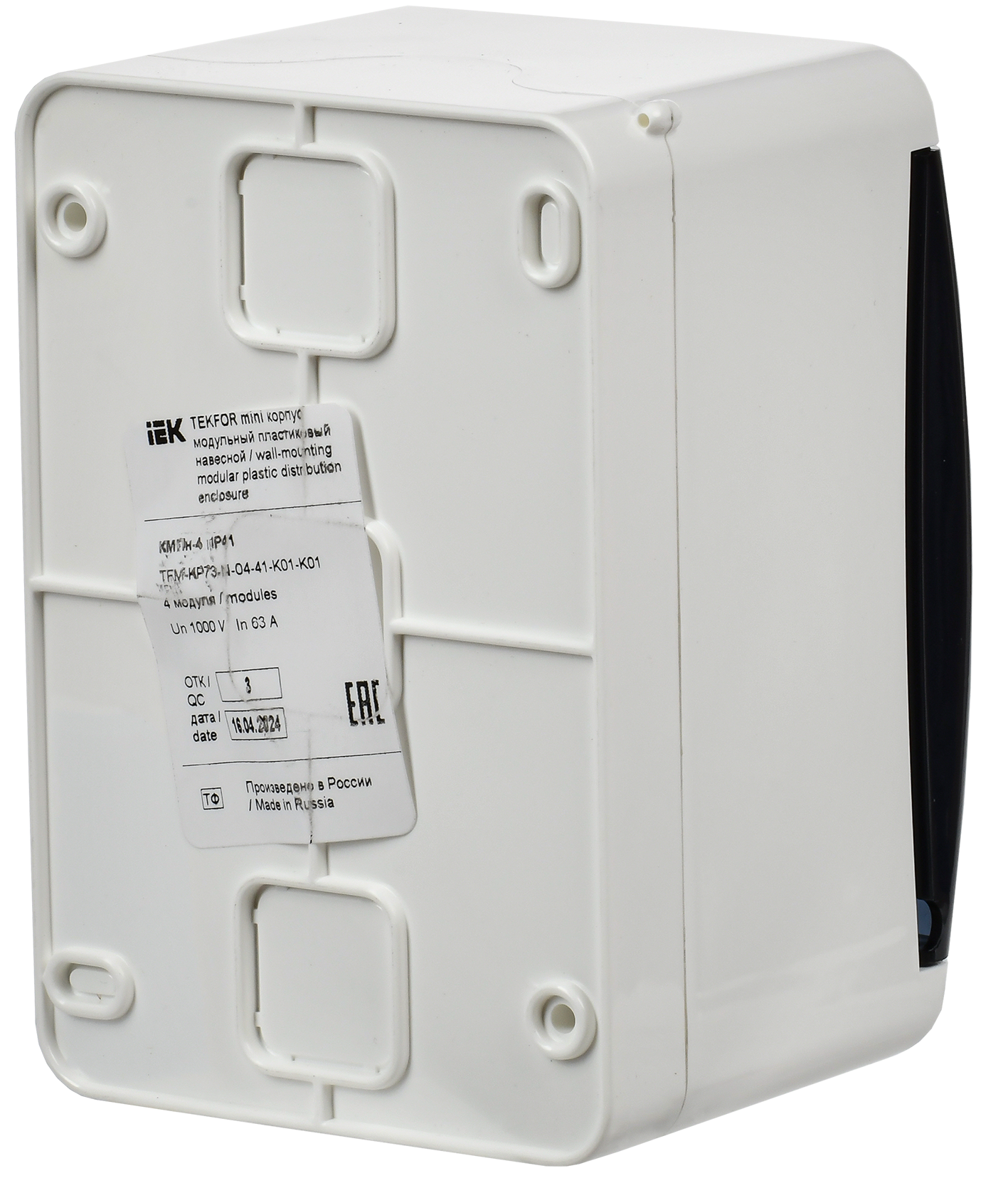 TEKFOR Mini Корпус пластиковый КМПн-4 IP41 белый IEK