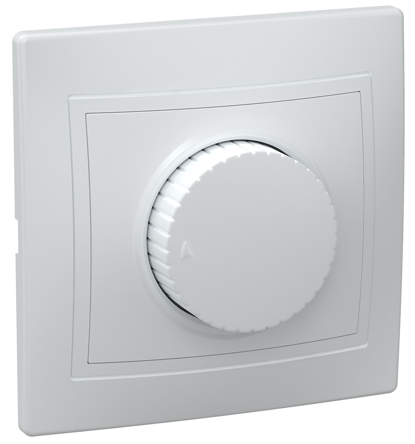 KVARTA Светорегулятор поворотный 400Вт ВСР10-1-0-КБ белый IEK