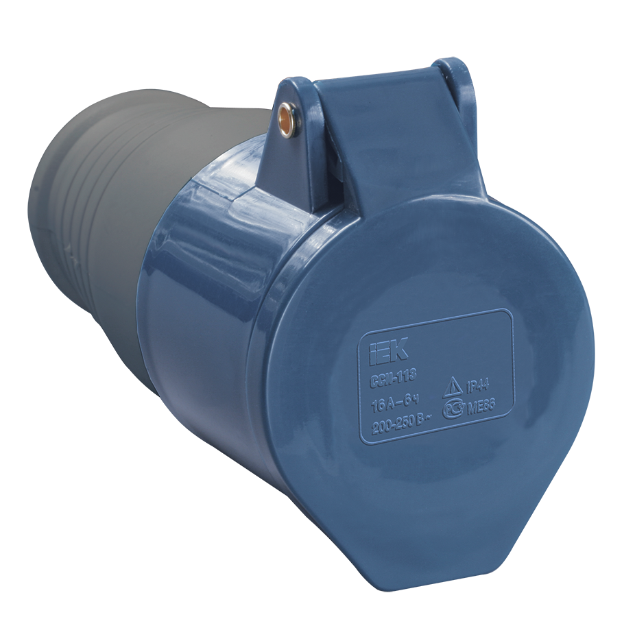 Розетка переносная ССИ-223 2P+PE 32А 200-250В IP44 IEK
