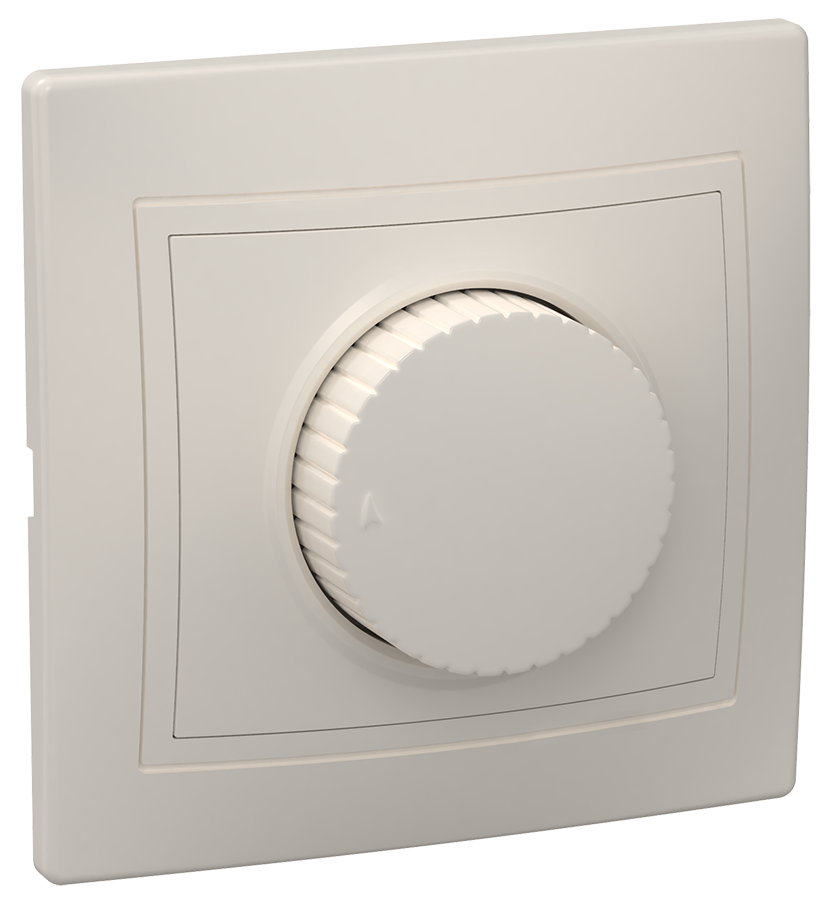 KVARTA Светорегулятор поворотный 400Вт ВСР10-1-0-ККм кремовый IEK