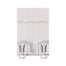 Быстрый монтаж и дополнительная надежность крепления на DIN-рейке с помощью защелки с двойным фиксир