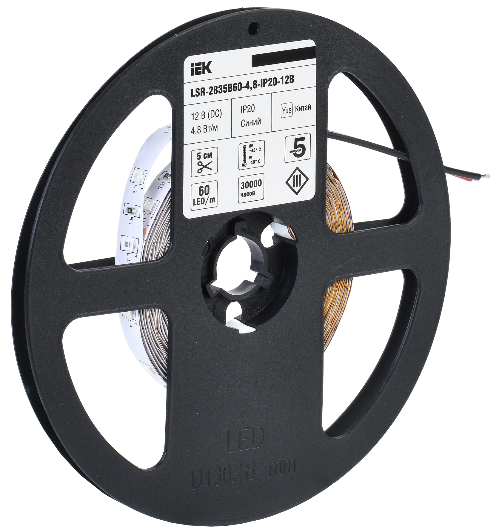 Лента светодиодная 5м LSR-2835B60-4,8-IP20-12В IEK
