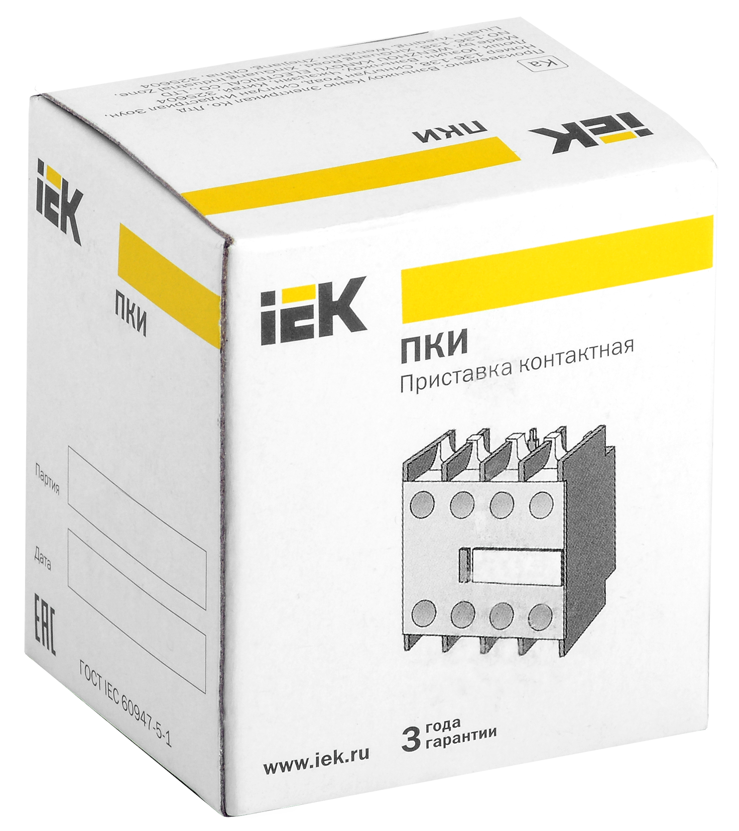 Приставка ПКИ-31 дополнительные контакты 3NO+1NC IEK
