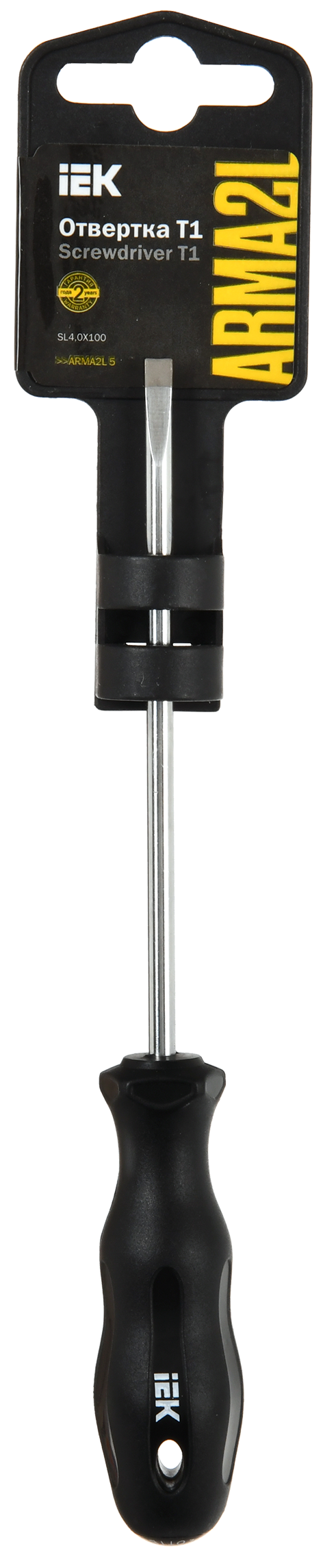 ARMA2L 5 Отвертка SL4,0х100 Т1 IEK