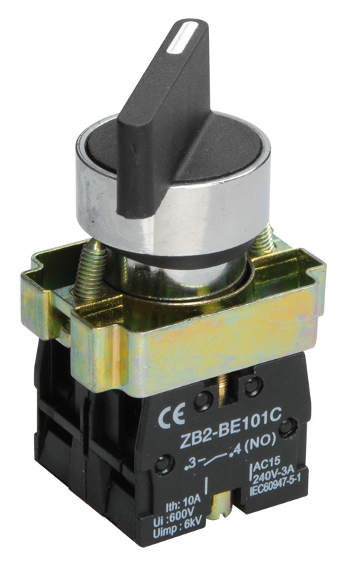 Переключатель LAY5-BJ33 3 положения "I-0-II" длинная ручка 2NO IEK