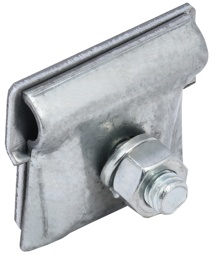 Держатель проводника круглого 6-10мм для фальца 0,6-3мм оцинкованная сталь IEK