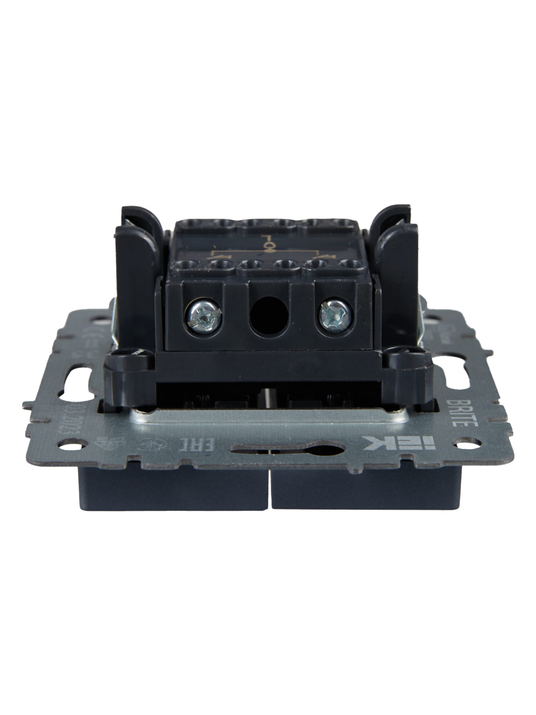 BRITE Выключатель жалюзи 10А ВС10-1-5-БрМ маренго IEK