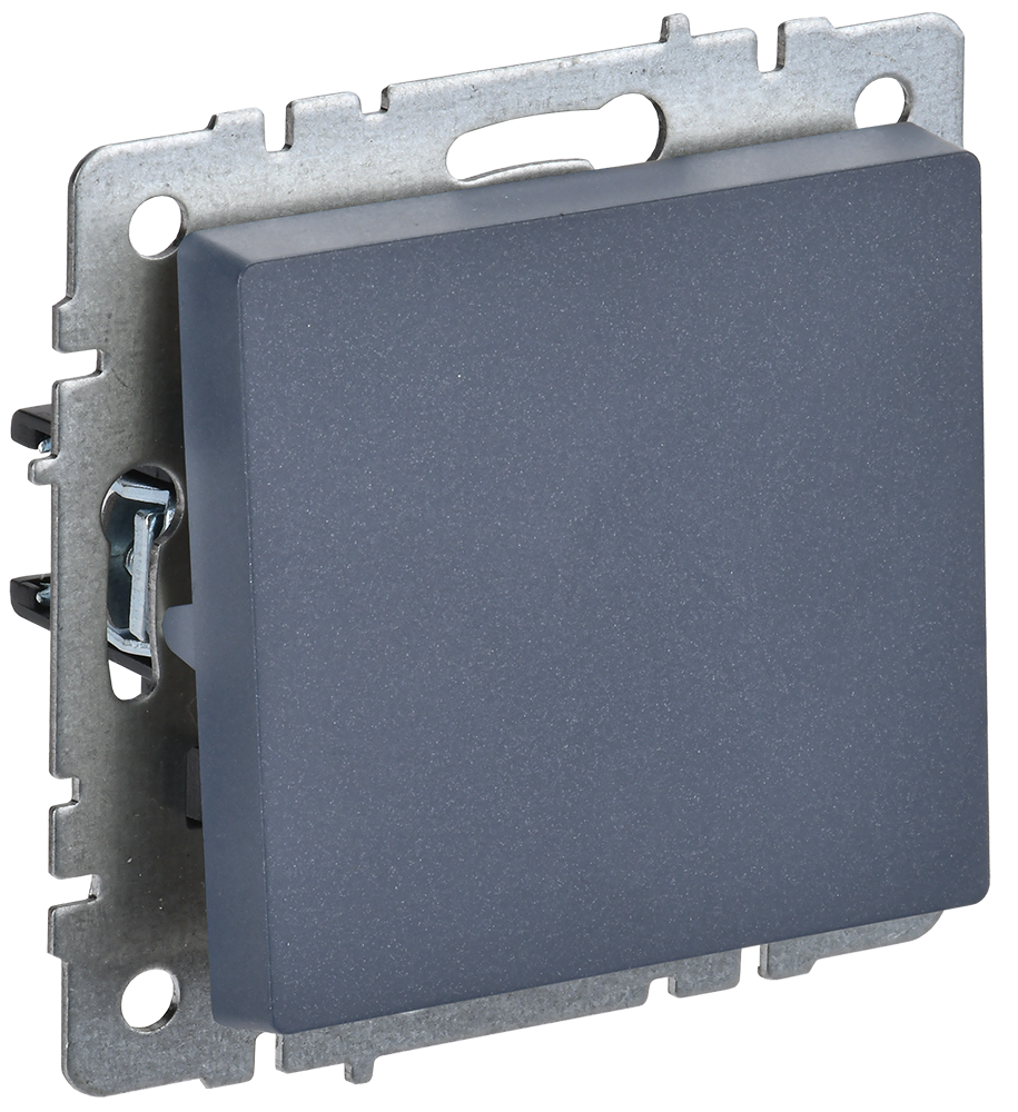 BRITE Выключатель 1-клавишный самовозвратный 10А ВС10-1-4-БрМ маренго IEK