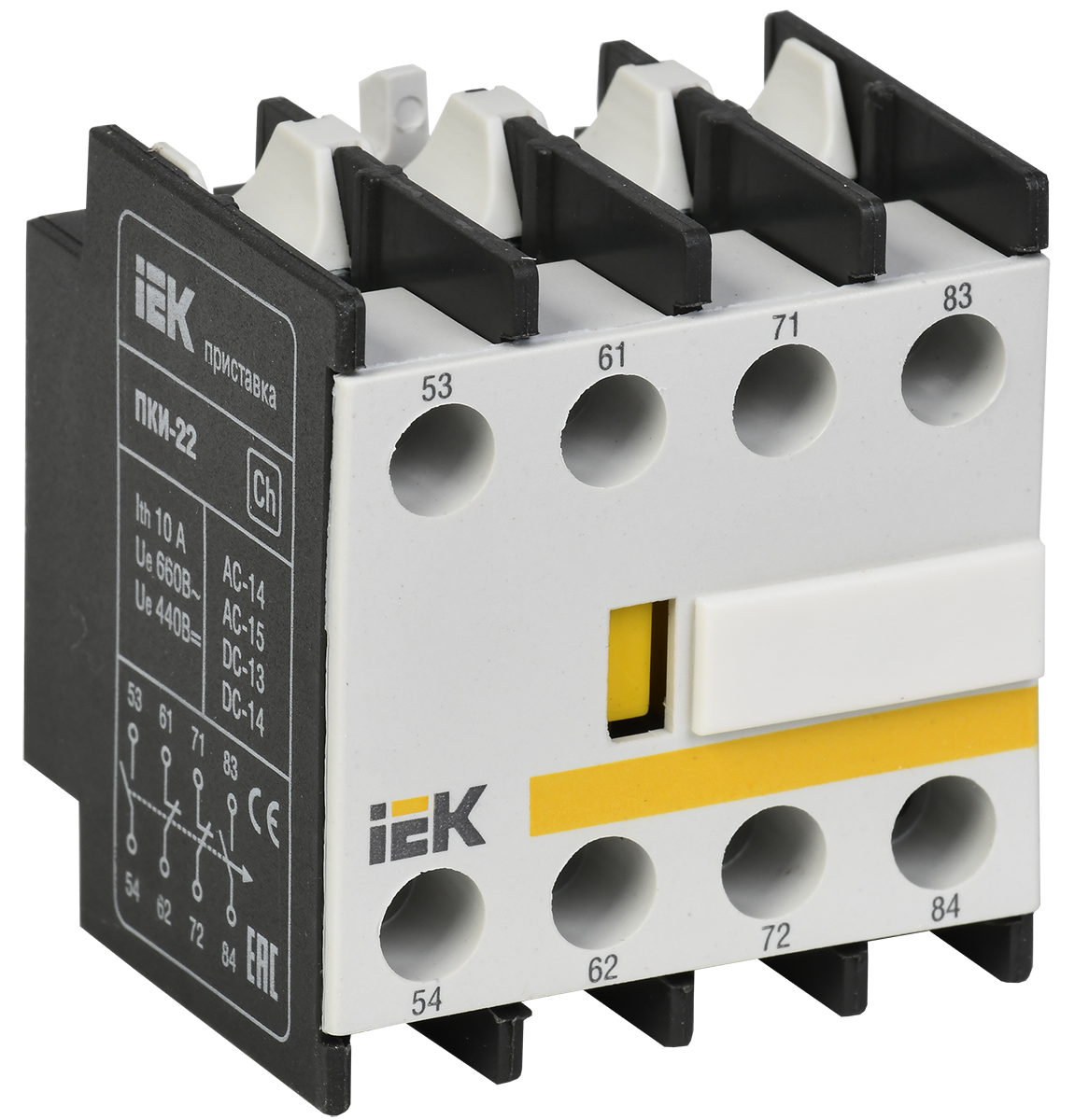 Приставка ПКИ-22 дополнительные контакты 2NO+2NC IEK