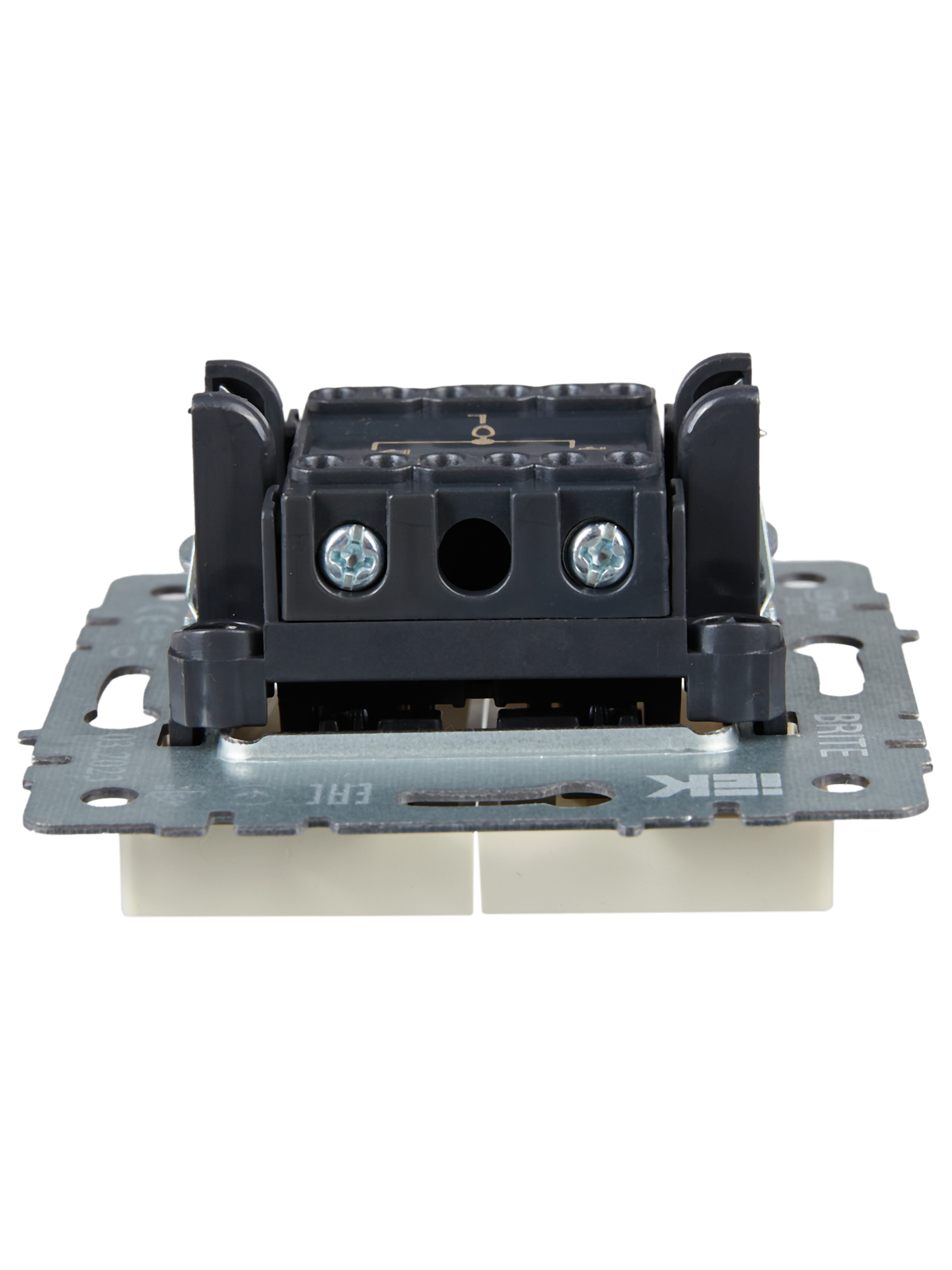 BRITE Выключатель жалюзи 10А ВС10-1-5-БрКр бежевый IEK