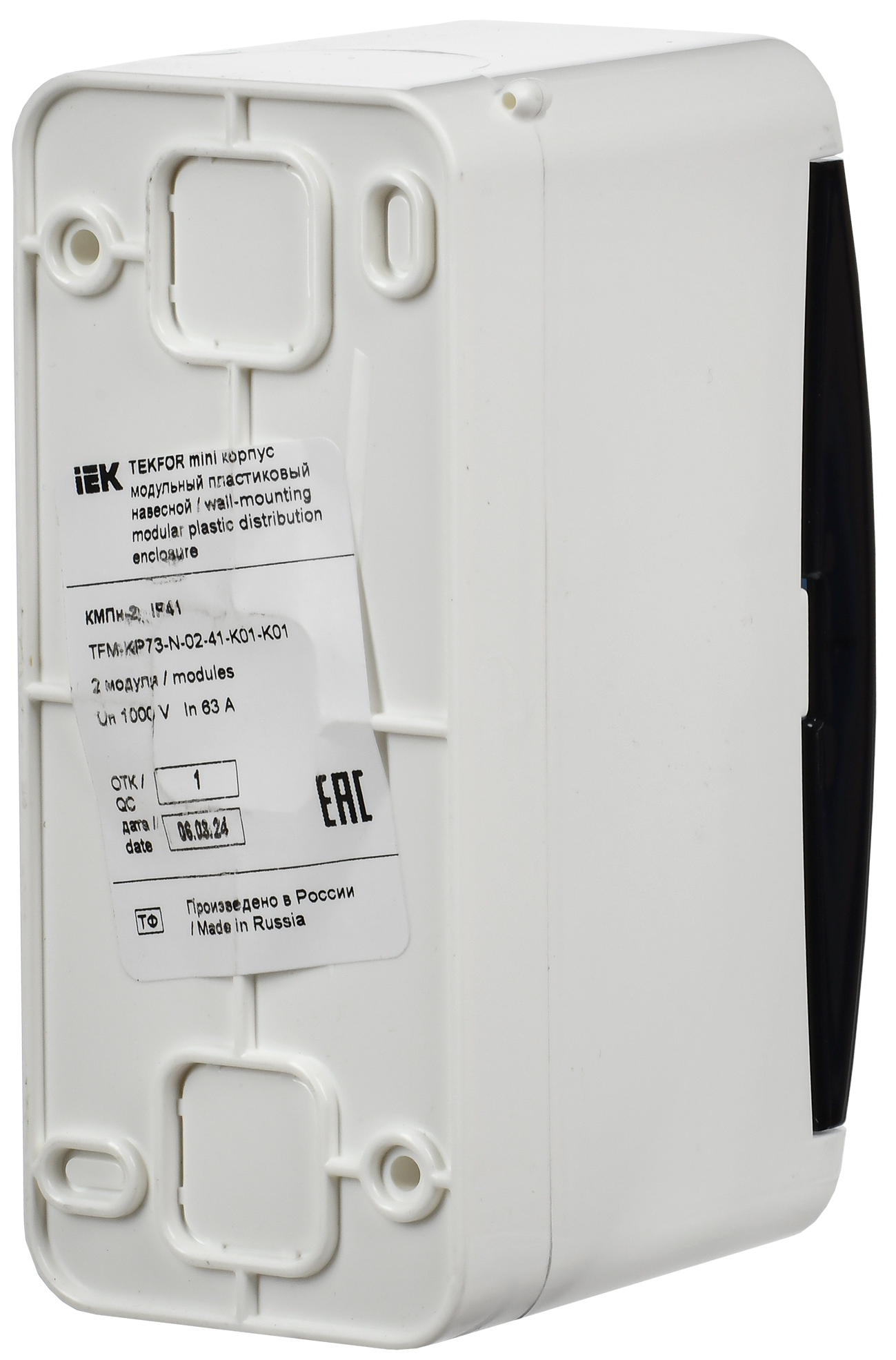 TEKFOR Mini Корпус пластиковый КМПн-2 IP41 белый IEK