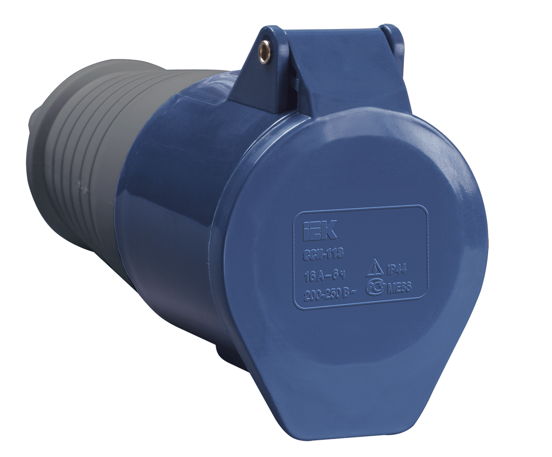 Розетка переносная ССИ-213 2P+PE 16А 200-250В IP44 IEK