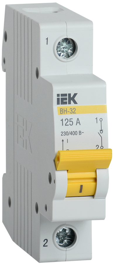KARAT Выключатель нагрузки (мини-рубильник) ВН-32 1P 125А IEK