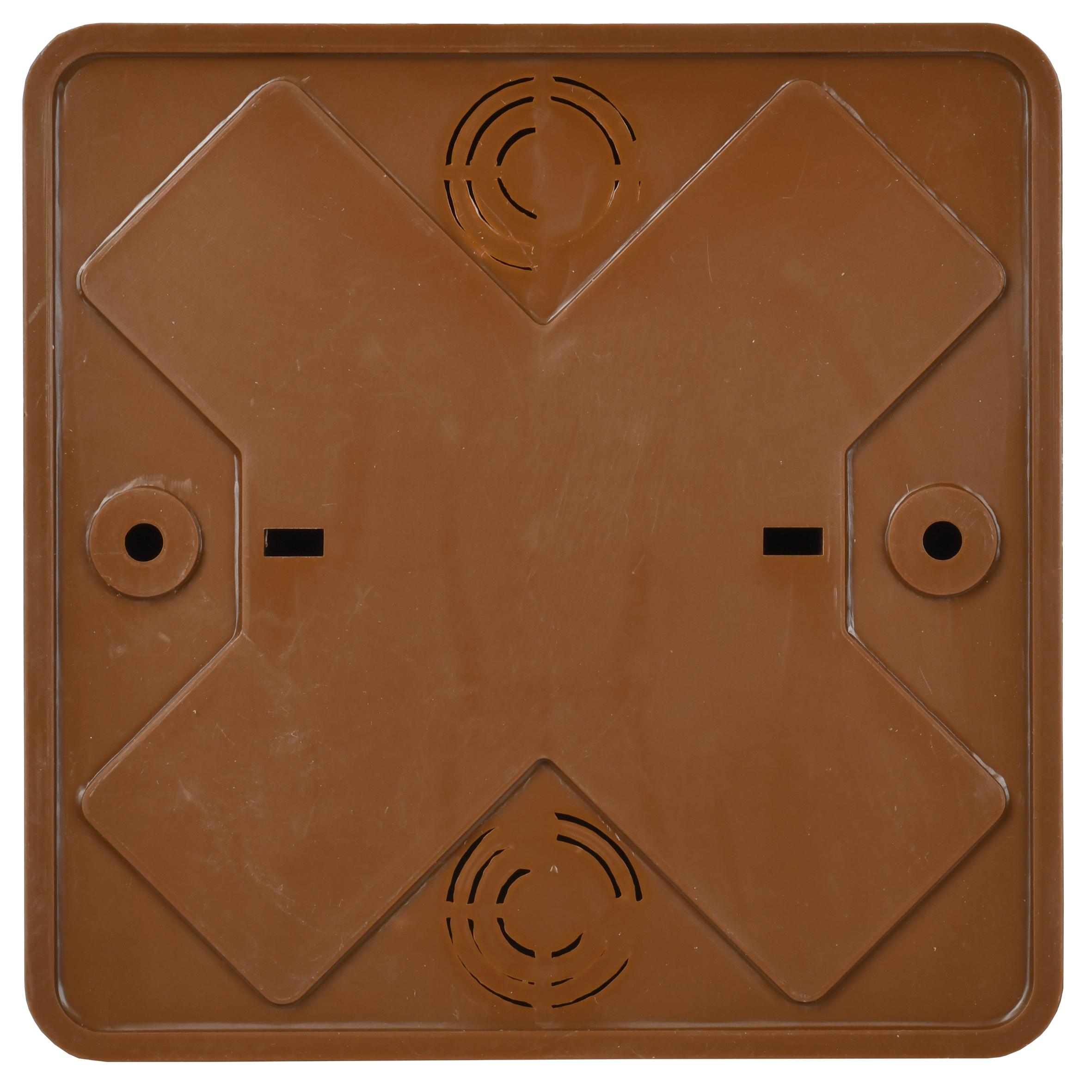 Коробка распаячная КМ41222-05 для открытой проводки безгалогенная (HF) 100х100х44мм дуб (6 клемм 6мм2) IEK