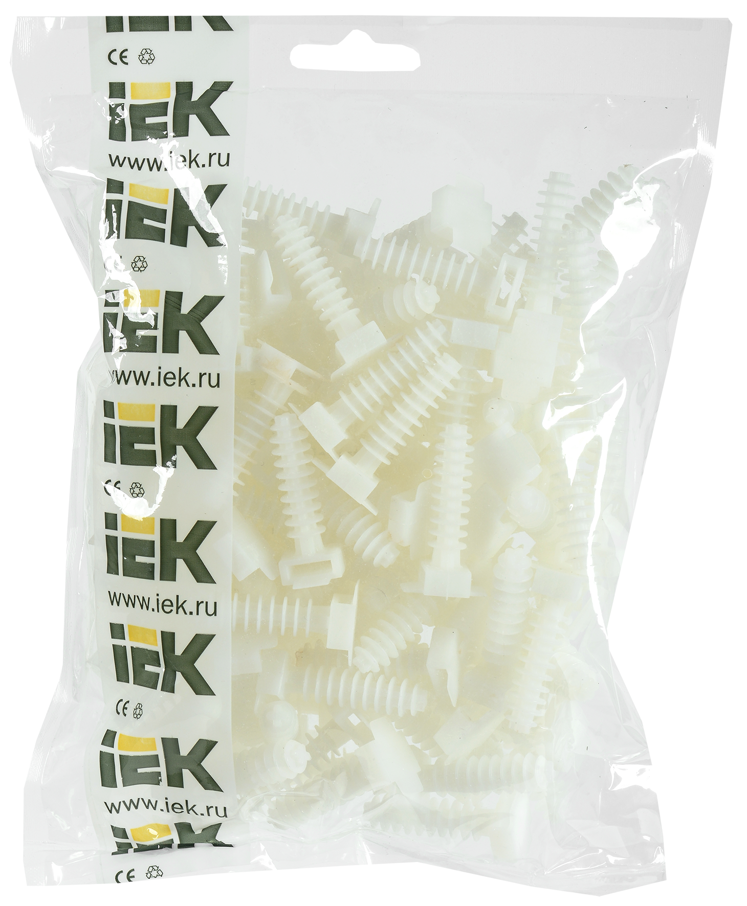 База дюбельная БД 30х10мм под хомут белая (100шт) IEK