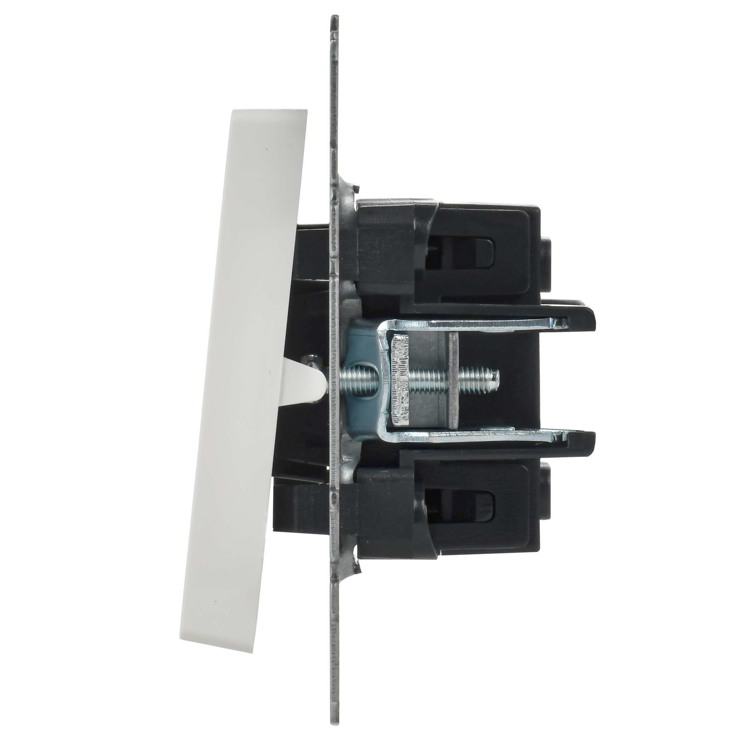 BRITE Выключатель 1-клавишный самовозвратный 10А ВС10-1-4-БрБ белый IEK