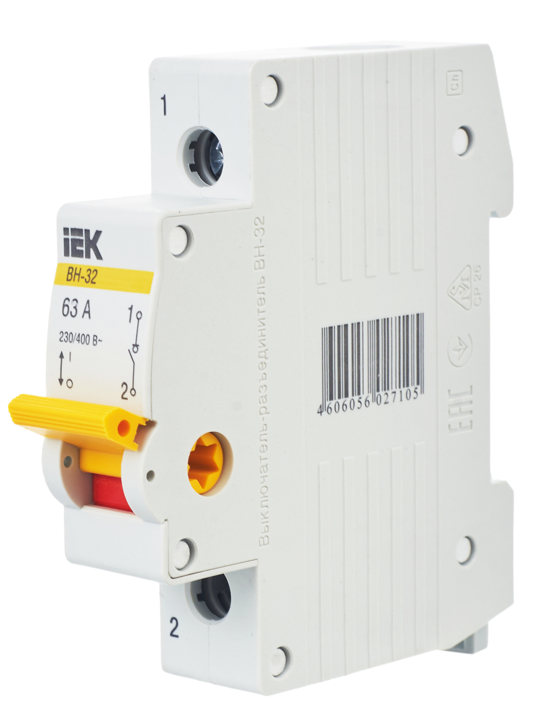 KARAT Выключатель нагрузки (мини-рубильник) ВН-32 1P 63А IEK