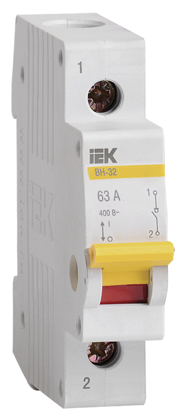 KARAT Выключатель нагрузки (мини-рубильник) ВН-32 1P 63А IEK