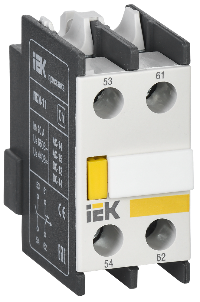 Приставка ПКИ-11 дополнительные контакты 1NO+1NC IEK