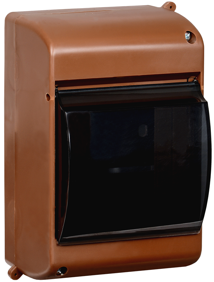 KREPTA 3 Корпус пластиковый КМПн 2/4 IP30 дуб IEK