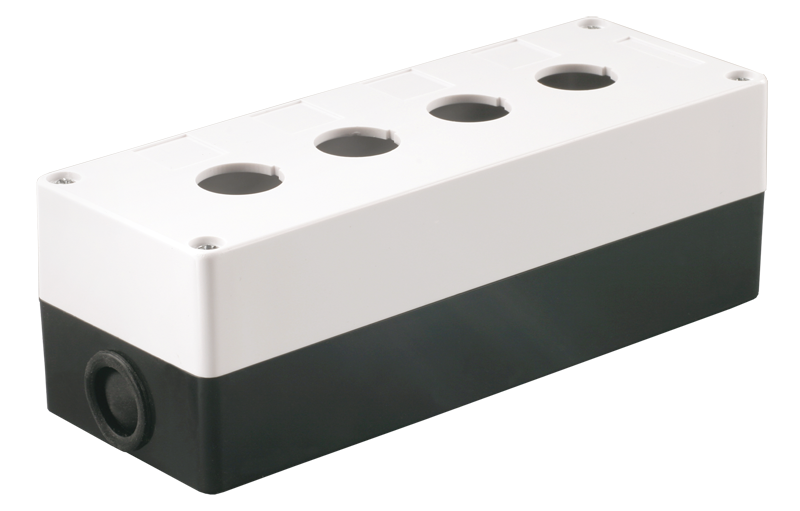 Корпус поста КП104 для кнопок управления 4 места белый IEK