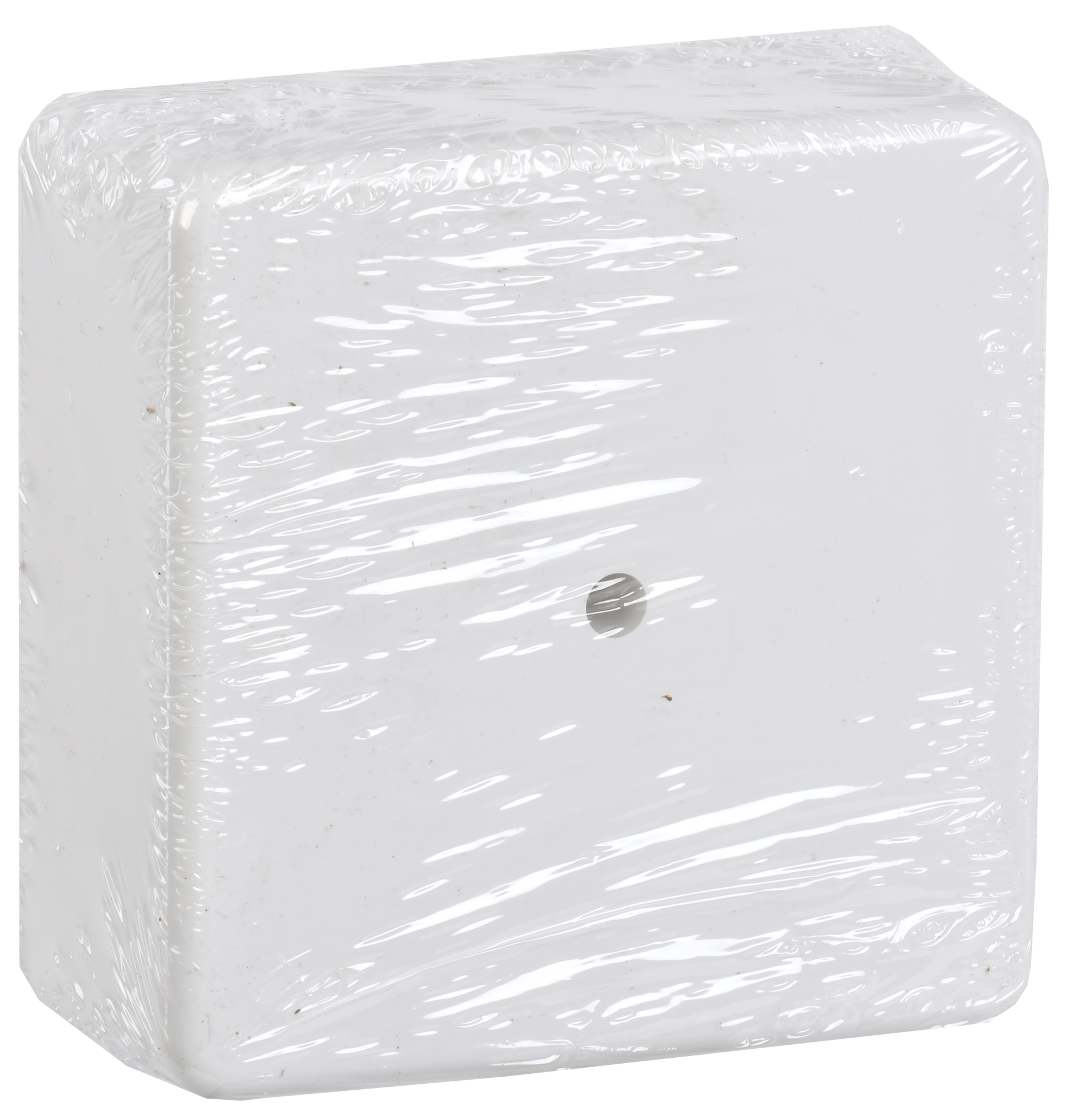 Коробка распаячная КМ41222 для открытой проводки безгалогенная (HF) 100х100х44мм белая (6 клемм 6мм2) IEK