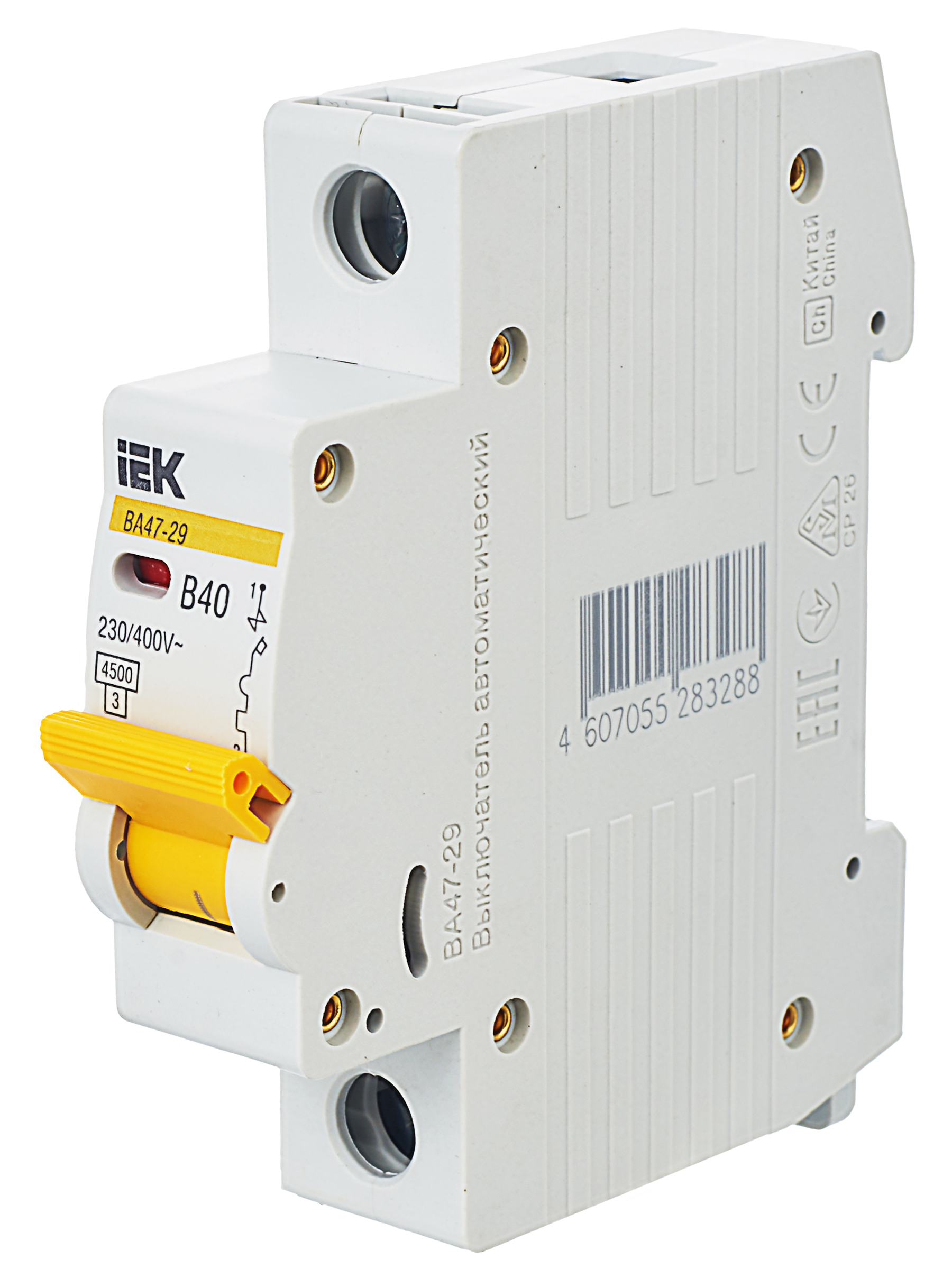 KARAT Автоматический выключатель ВА47-29 1P B 40А 4,5кА IEK