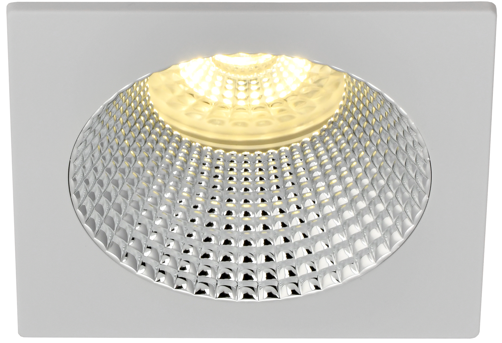 Светильник 4110 встраиваемый поворотный под лампу GU10 белый/хром пластик IEK