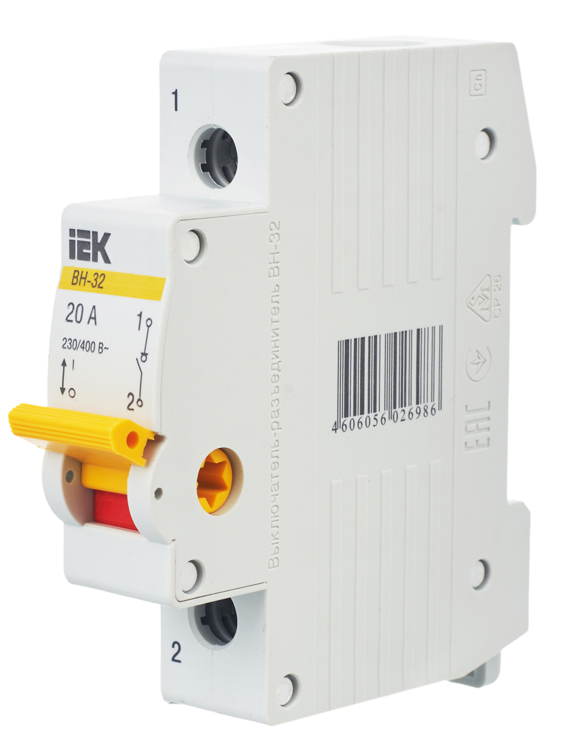 KARAT Выключатель нагрузки (мини-рубильник) ВН-32 1P 20А IEK