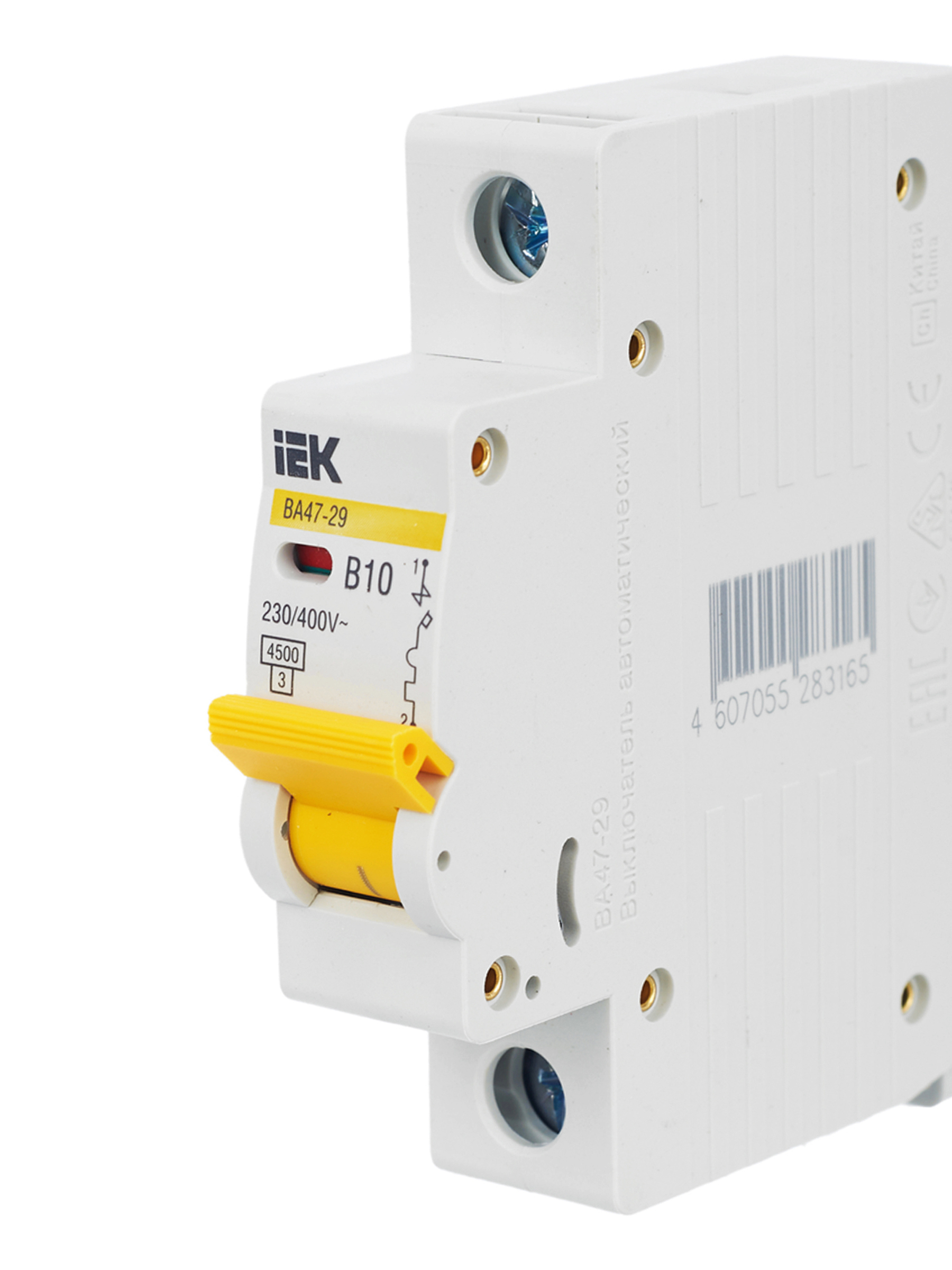 KARAT Автоматический выключатель ВА47-29 1P B 10А 4,5кА IEK