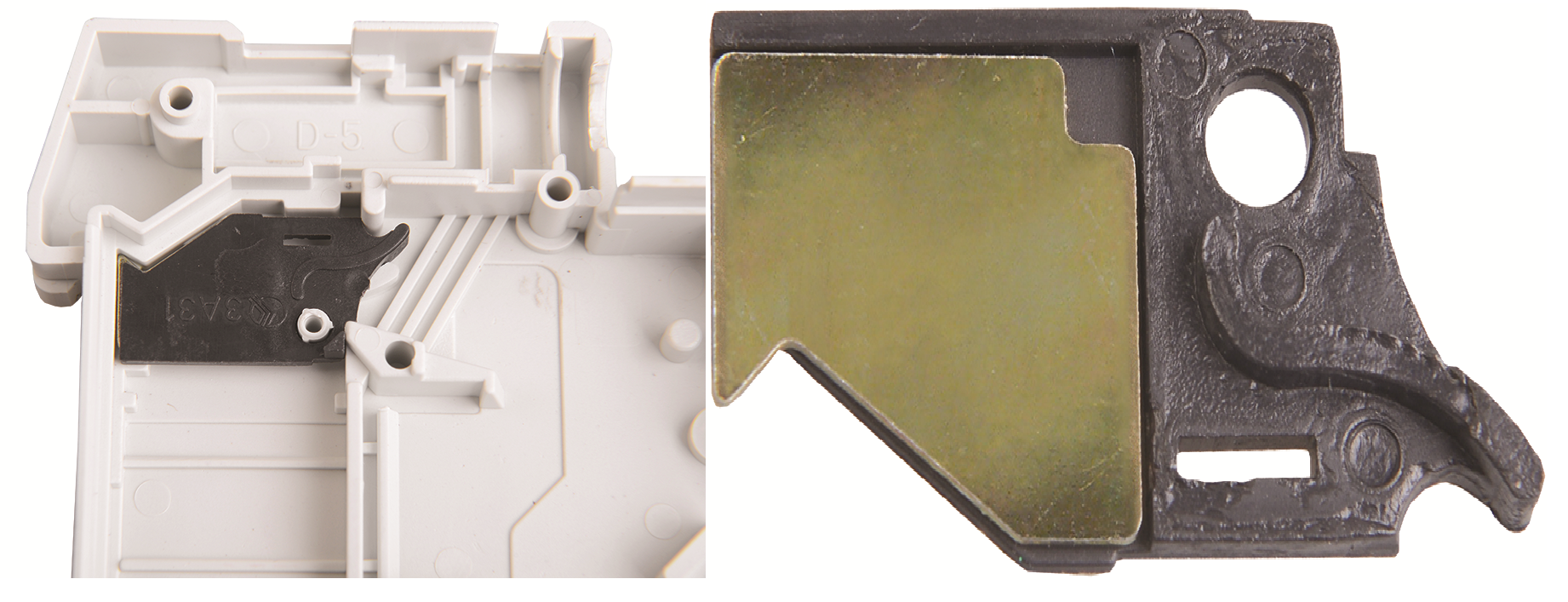 Дополнительная защита от прогорания корпуса автоматического выключателя и отвод тепла за счет пласти